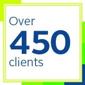 Over 450 clients